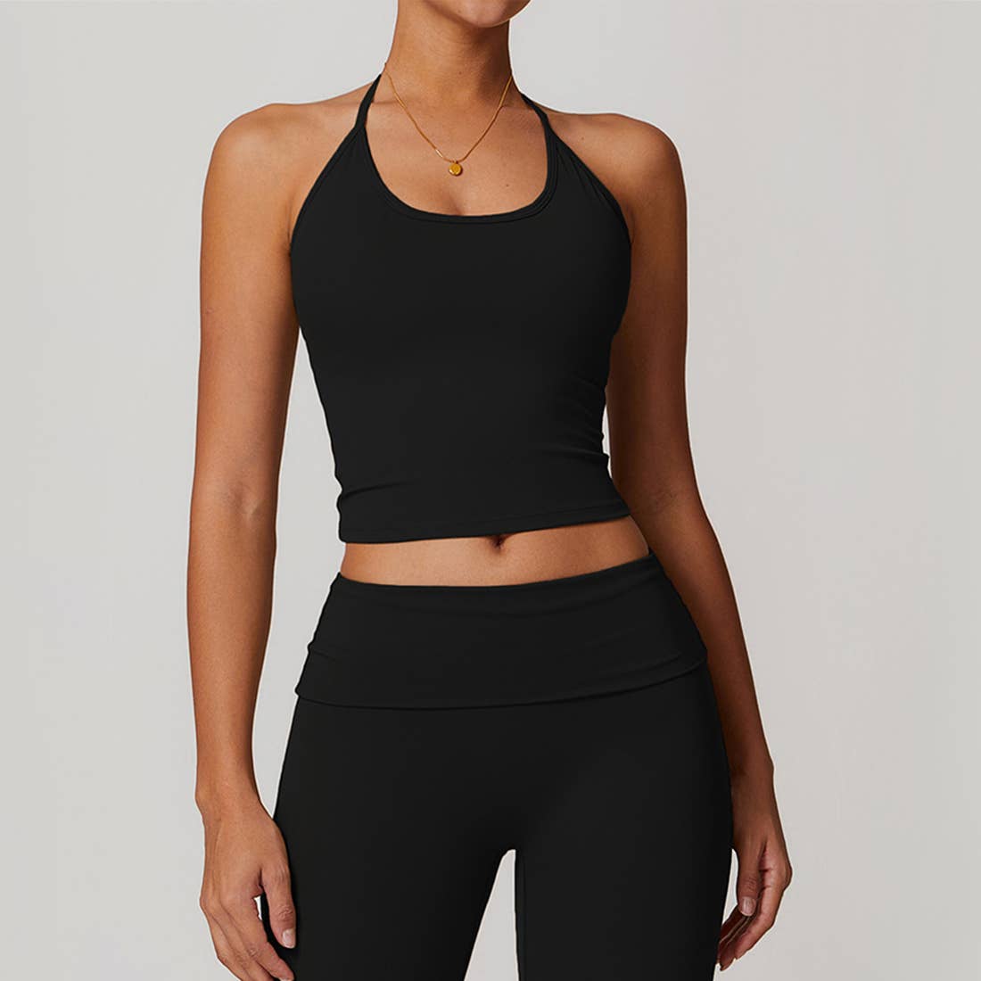 Sodalemon - Wholesale Tank Top - Women's - Women Fitness Halter Padded Sport Fitness Tank Top0