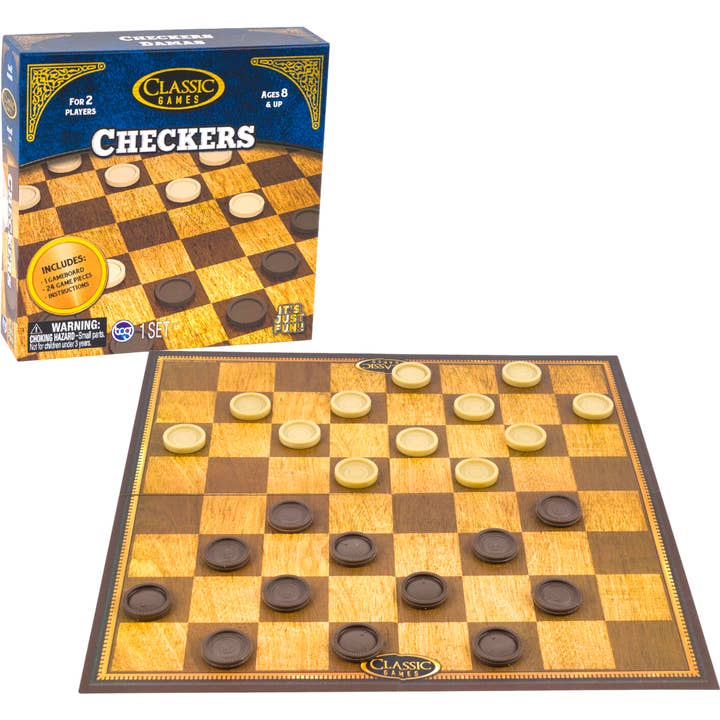 Classic Games Checkers for wholesale by Cow Crack Wholesale