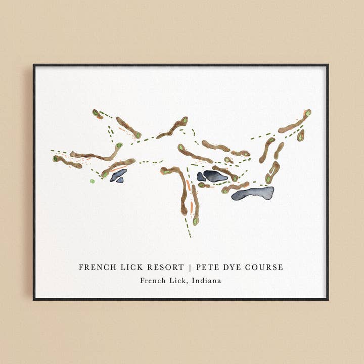 Impressão do Clube de Golfe French Lick por atacado de ally aiken design