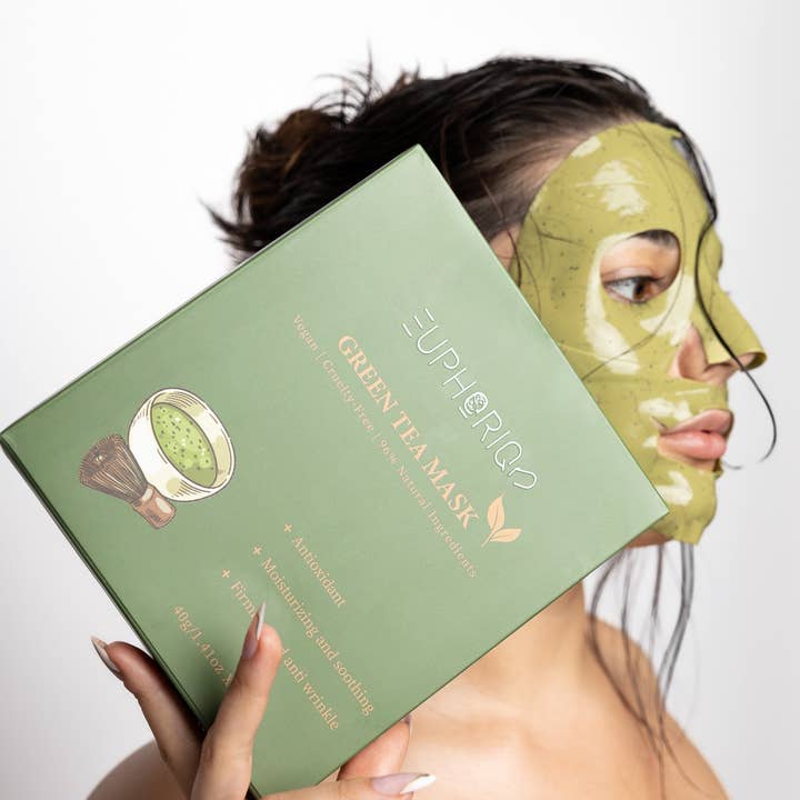 Green Tea Sheet Mask x4 for wholesale by Euphoriq