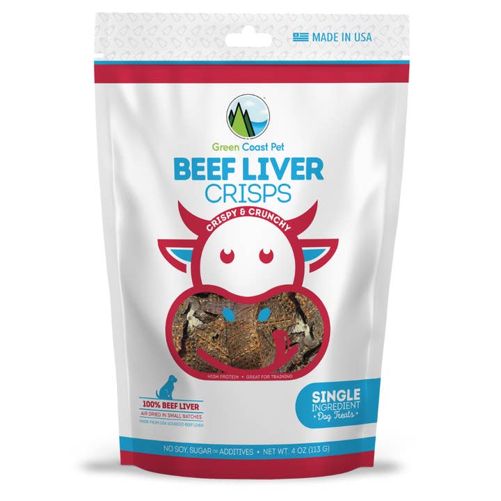 Green Coast Pet - Wholesale Pet Treats - Dog - Beef Liver Crisps-Dogs All Natural High Protein Low-Calorie