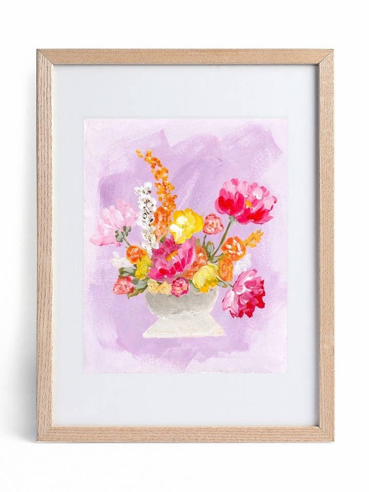 “Violet” A Vertical Canvas Print for wholesale by Allie Burton Art