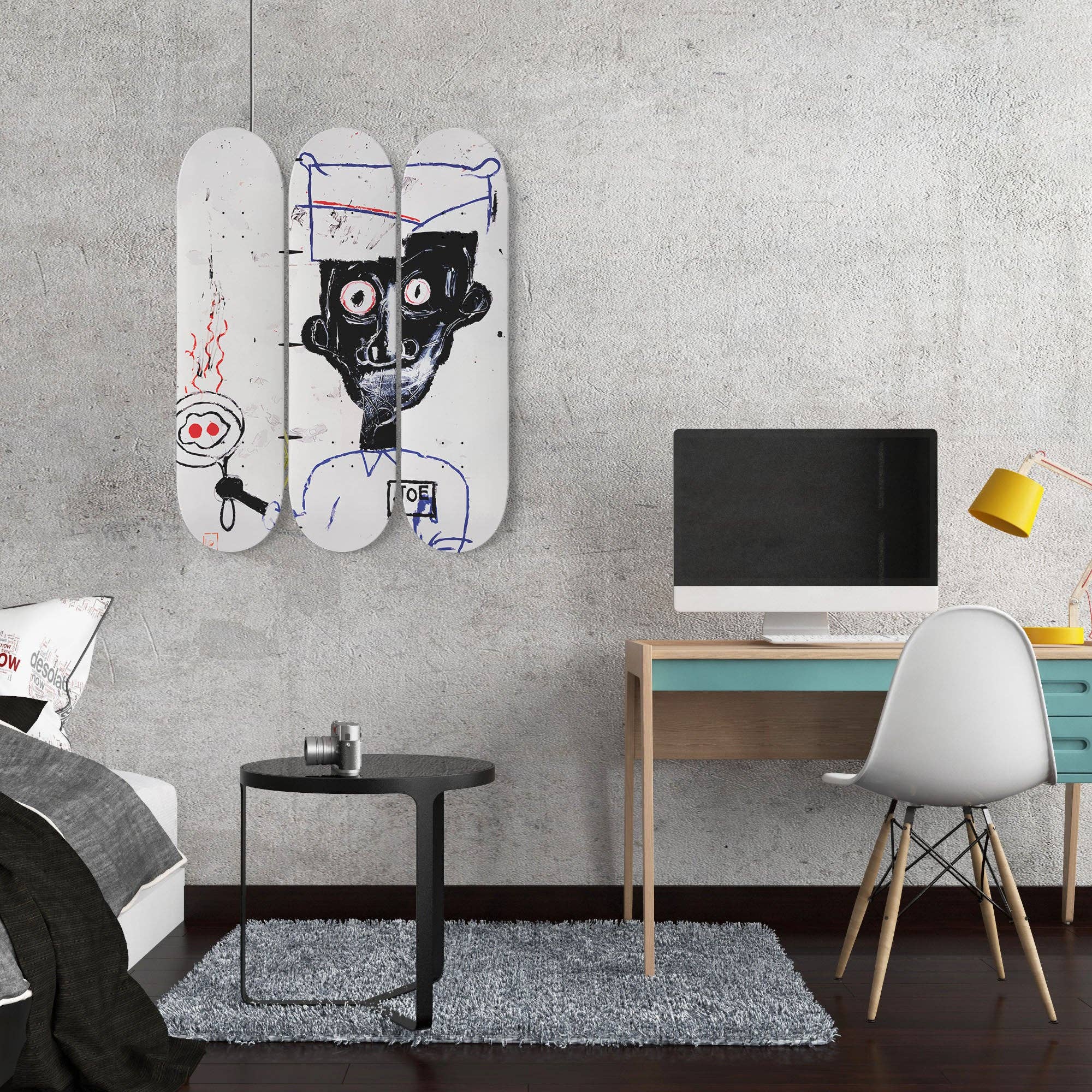 Wholesale Jean-Michel Basquiat, 'Eyes and Eggs' | Skateboard Wall