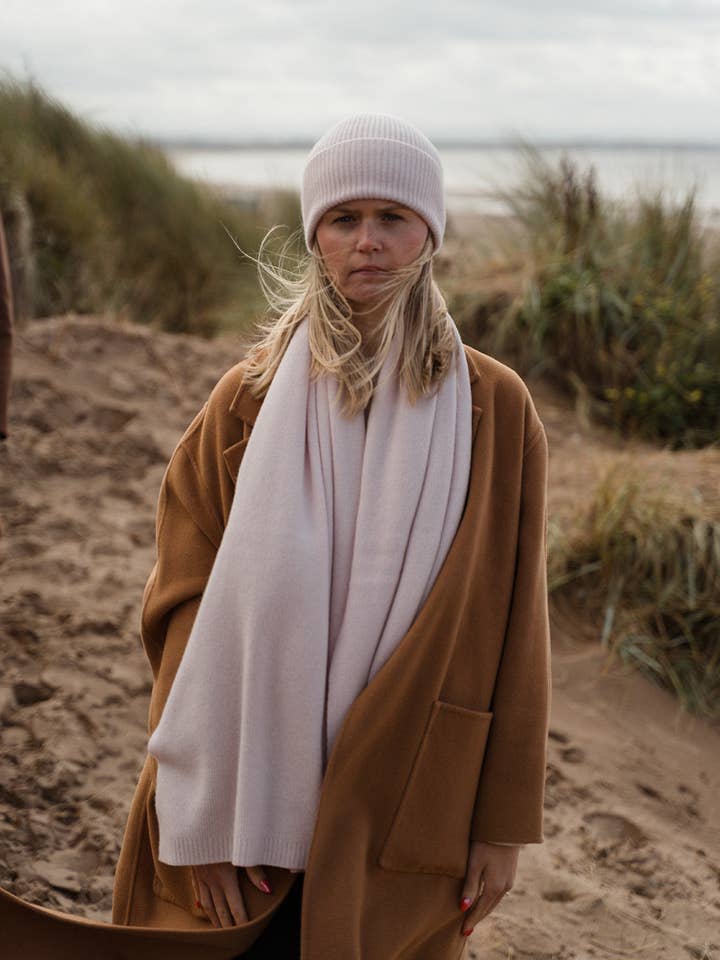 Cherry Blossom Cashmere Shawl for wholesale by Hilary Jane Keyes