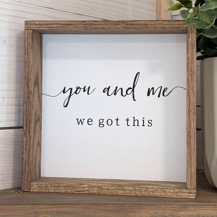 Hangout Home – Engroshandel Skilt – Du og mig, vi fik dette - Søde par ordtegn - Word Art4