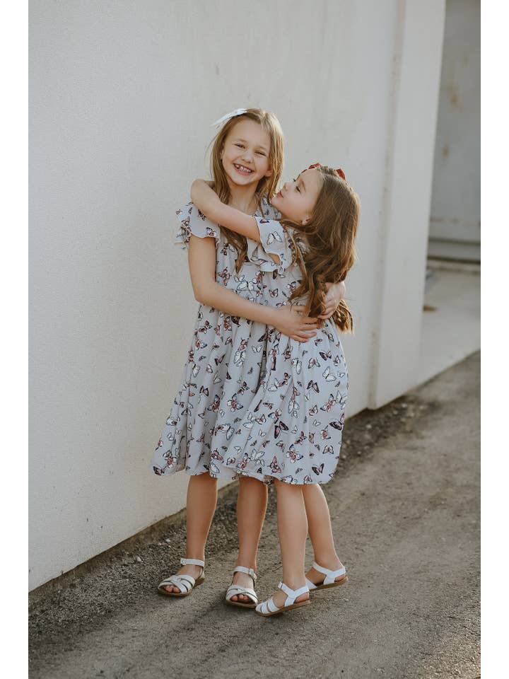 Navy Fields - Wholesale Dress – Kids - Etta Blue Butterfly Dress5
