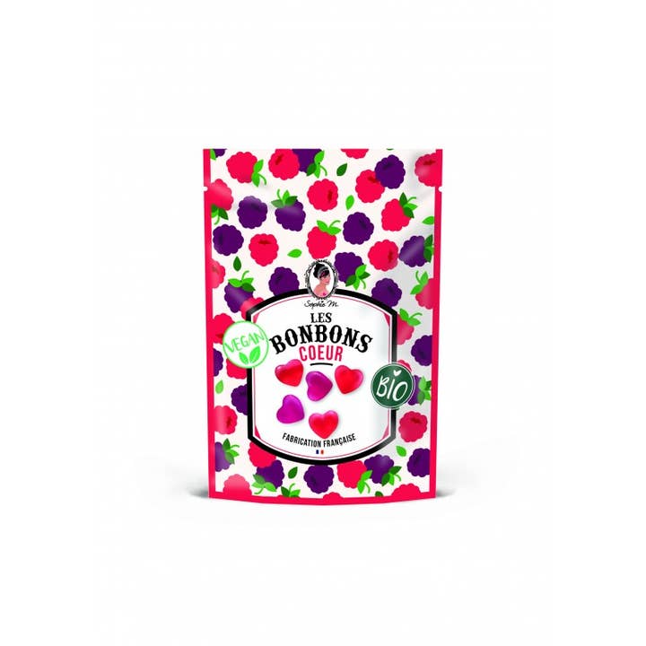 HEART ORGANIC CANDIES 80g for wholesale by TASTY FRANCE