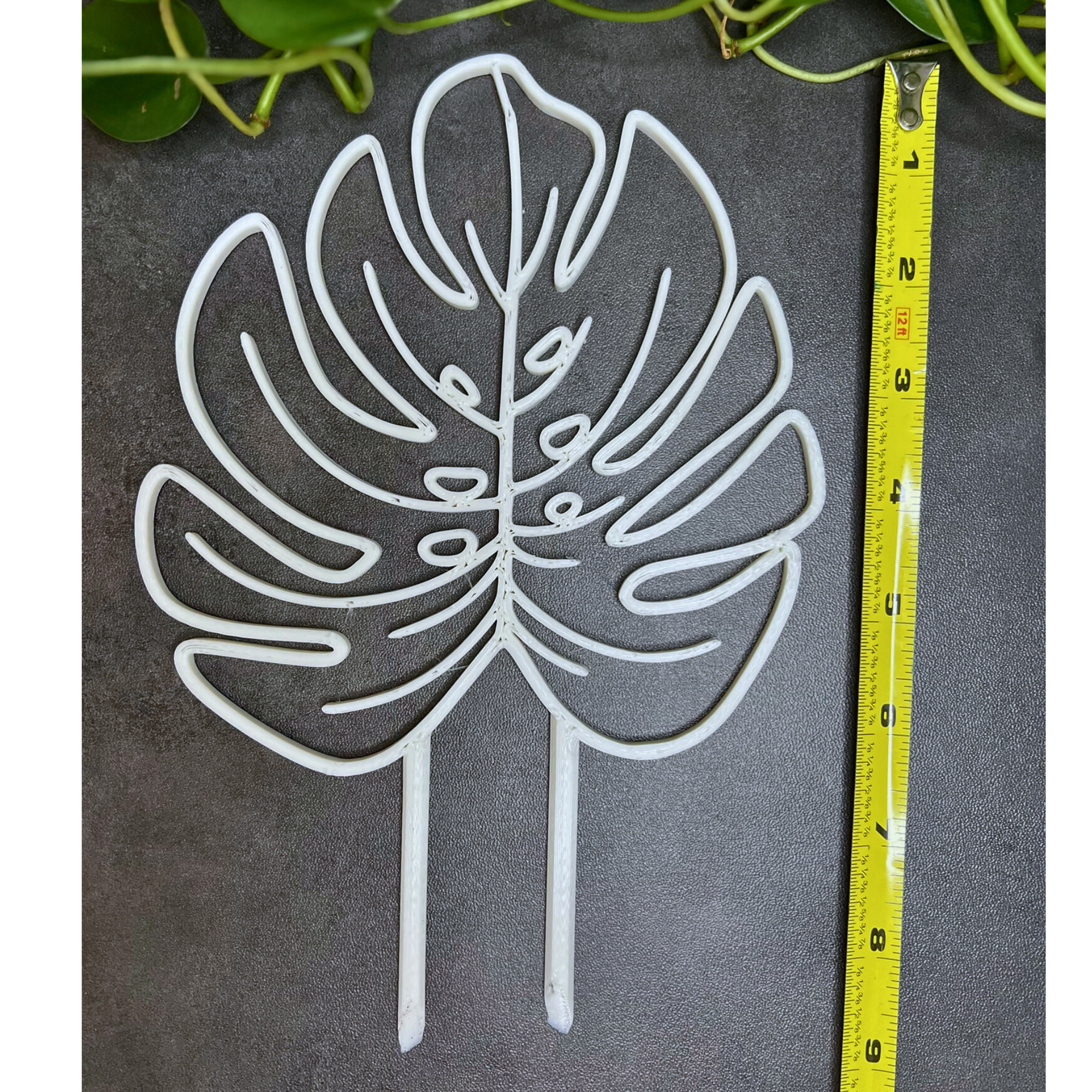 Floraform Creations - Wholesale Trellis - Small Monstera Leaf Houseplant Trellis2