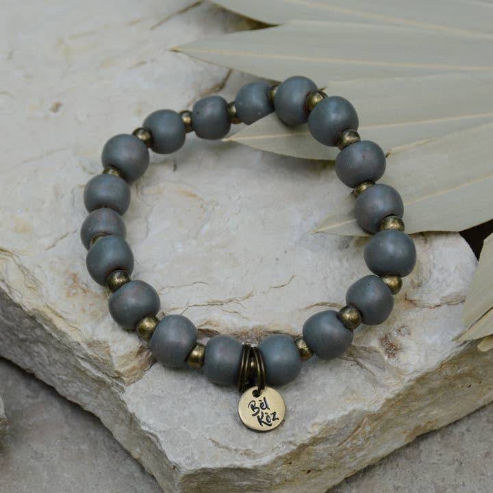 Stingray | Bel Koz Round Clay Bead Bracelet for wholesale by Bel Koz Haiti