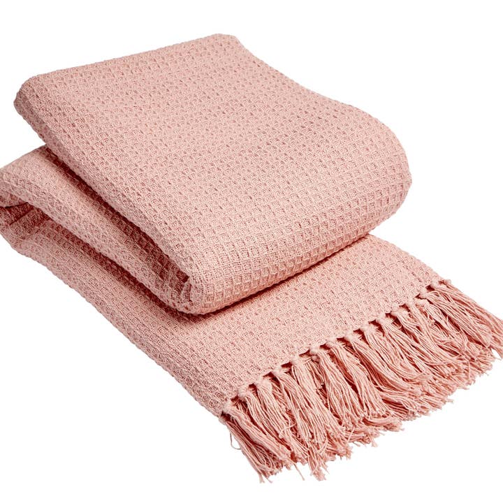 LOOMWORKS LTD – wholesale Throw blanket – Lisbon Pure Cotton Honeycomb Throw7