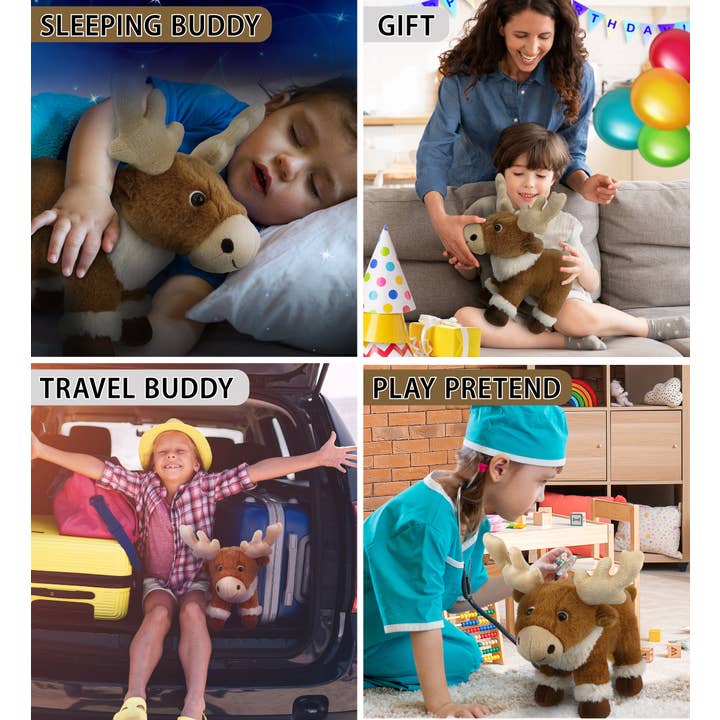 Cota Global - Wholesale Stuffed/Plush Toy - Kids & Baby - Super-Soft Plush - Standing Reindeer 11"3