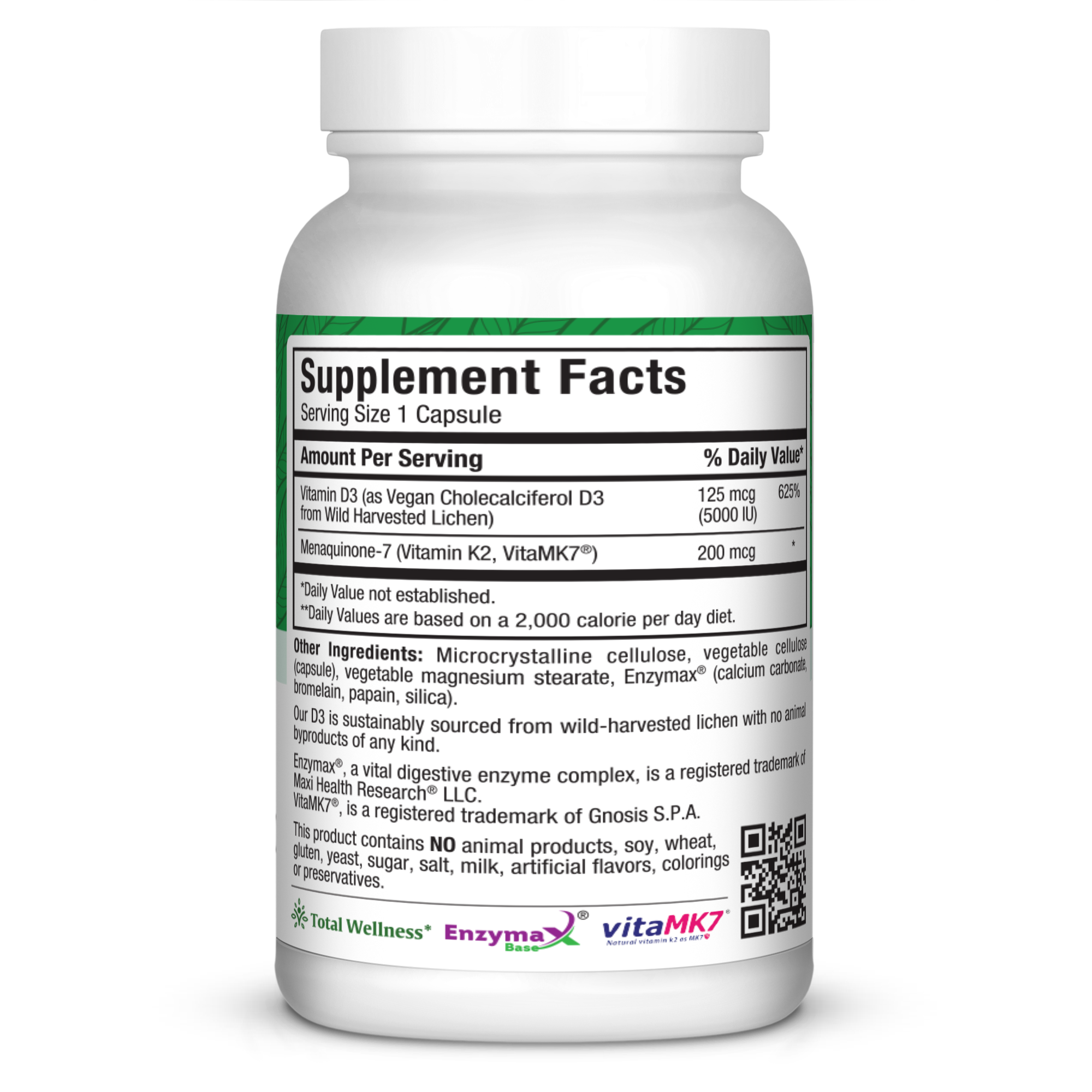 Maxi Health - Wholesale Oral Supplement/Vitamin - Vegan D3 & K2™1