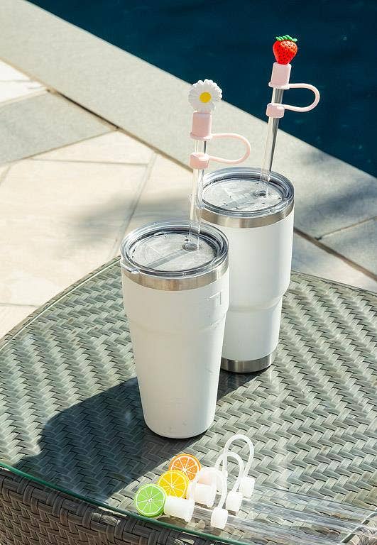 Abbott - Wholesale Rietjes - Set van 3 verschillende Jumbo Rietjes met Citrus Doppen-13"H4