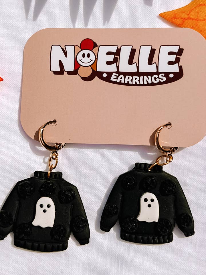 Ghost Sweater Earrings for wholesale by Noelle Earrings