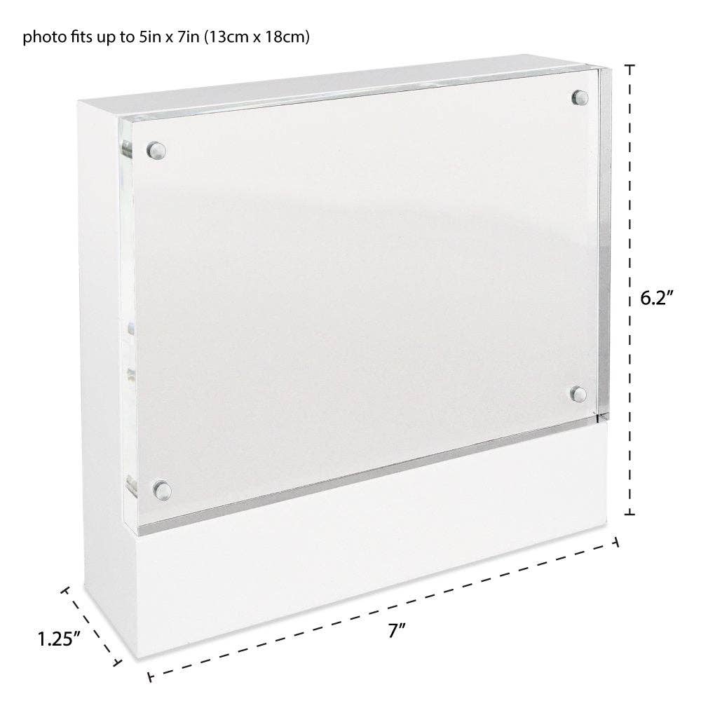 Isaac Jacobs International - Wholesale Picture Frame - Isaac Jacobs Wood Block Magnetic Acrylic Picture Frame9