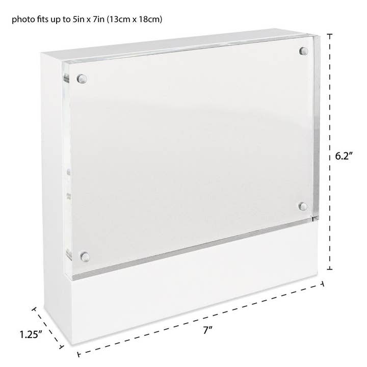 Isaac Jacobs International - Wholesale Picture Frame - Isaac Jacobs Wood Block Magnetic Acrylic Picture Frame6