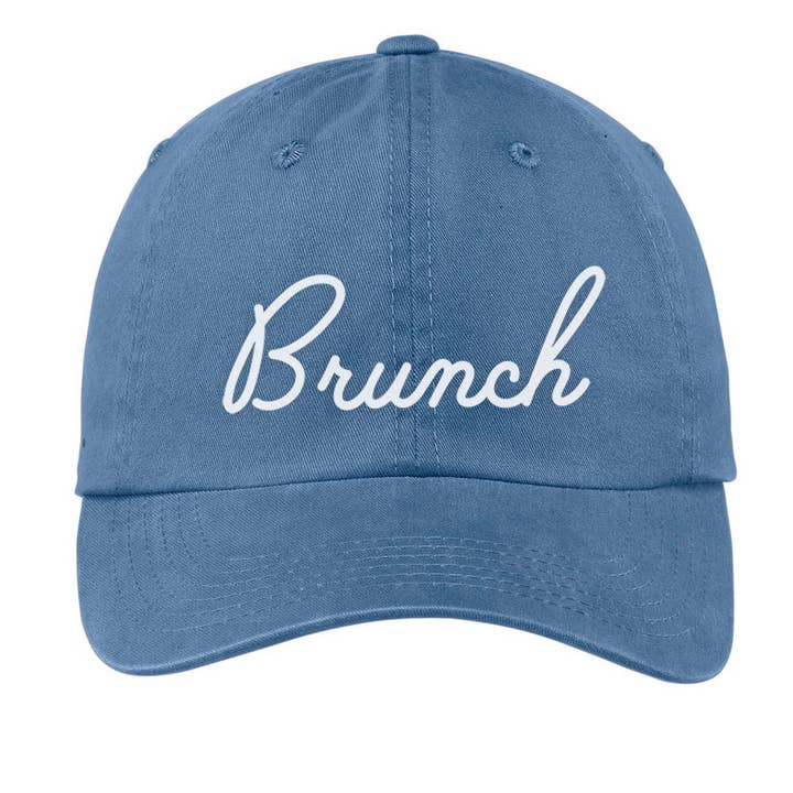 Brunch Cursive Baseball Cap for wholesale by Frankie Jean