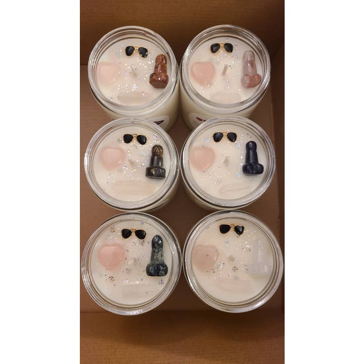 WBC Shops - Wholesale Jar/Filled Candle - Let's Manifest Gray Sweatpants Guy6