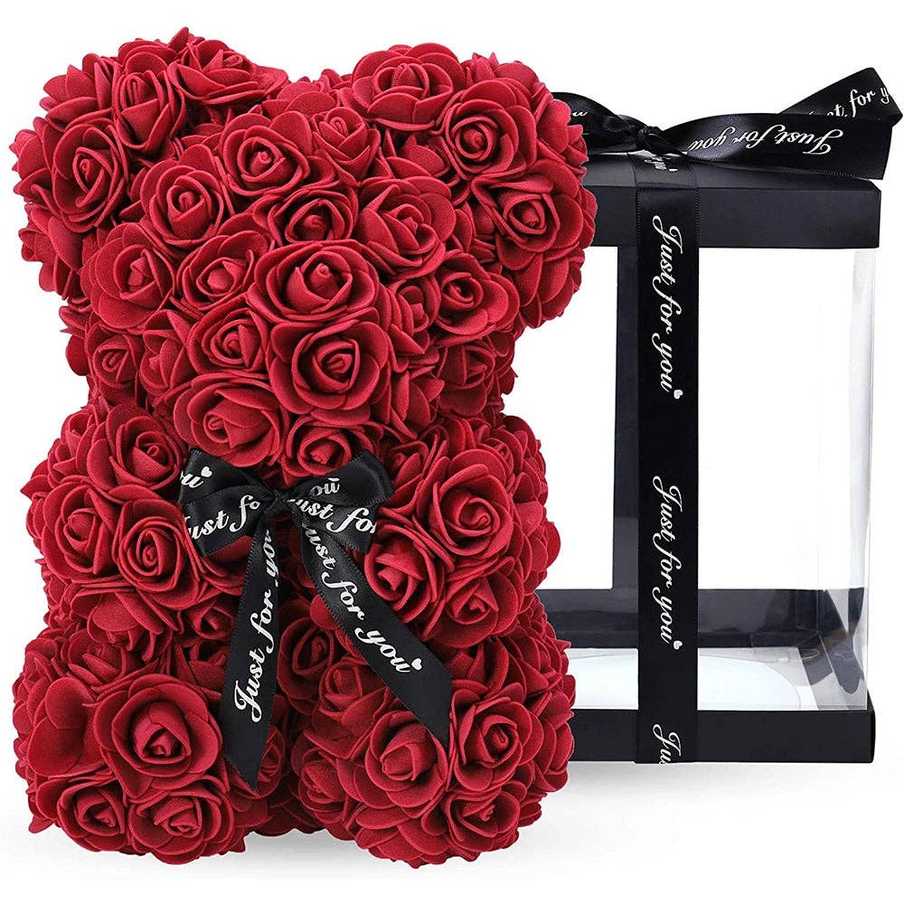 Fashion Quality Boutik – wholesale Artificial flowers – Rose Bear - Rose Flower Bear Hand Made Rose Teddy Bear6