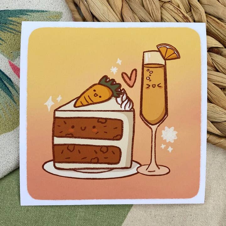 Kunstdruck zum Geburtstag, Brunch für den Großhandel von Katie Cat Created