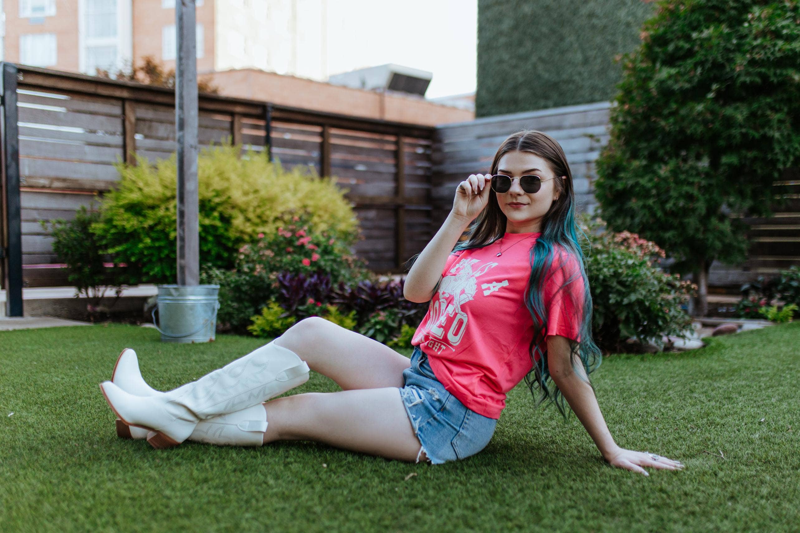 Lyserød MK315 Life er en Rodeo Flocking Tee for engroshandel på Faire1