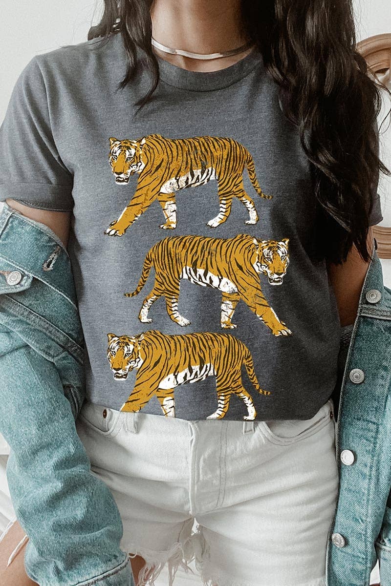 COLORBEAR – Engroshandel Grafisk t-shirt - Dame – Retro Tigers Grafisk T-shirt3