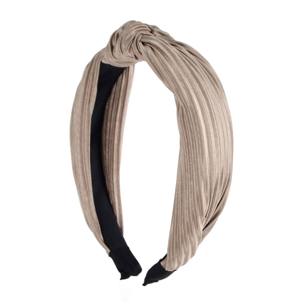 Selini New York - Wholesale Fashion Headband - Women's - Pleated Solid "C" Shaped Head Band12