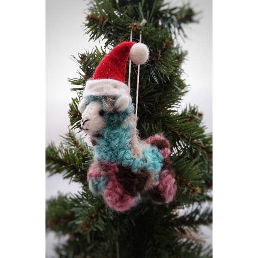 Ganesh Himal Trading - Wholesale Ornament - Felt Christmas Lama Ornament1