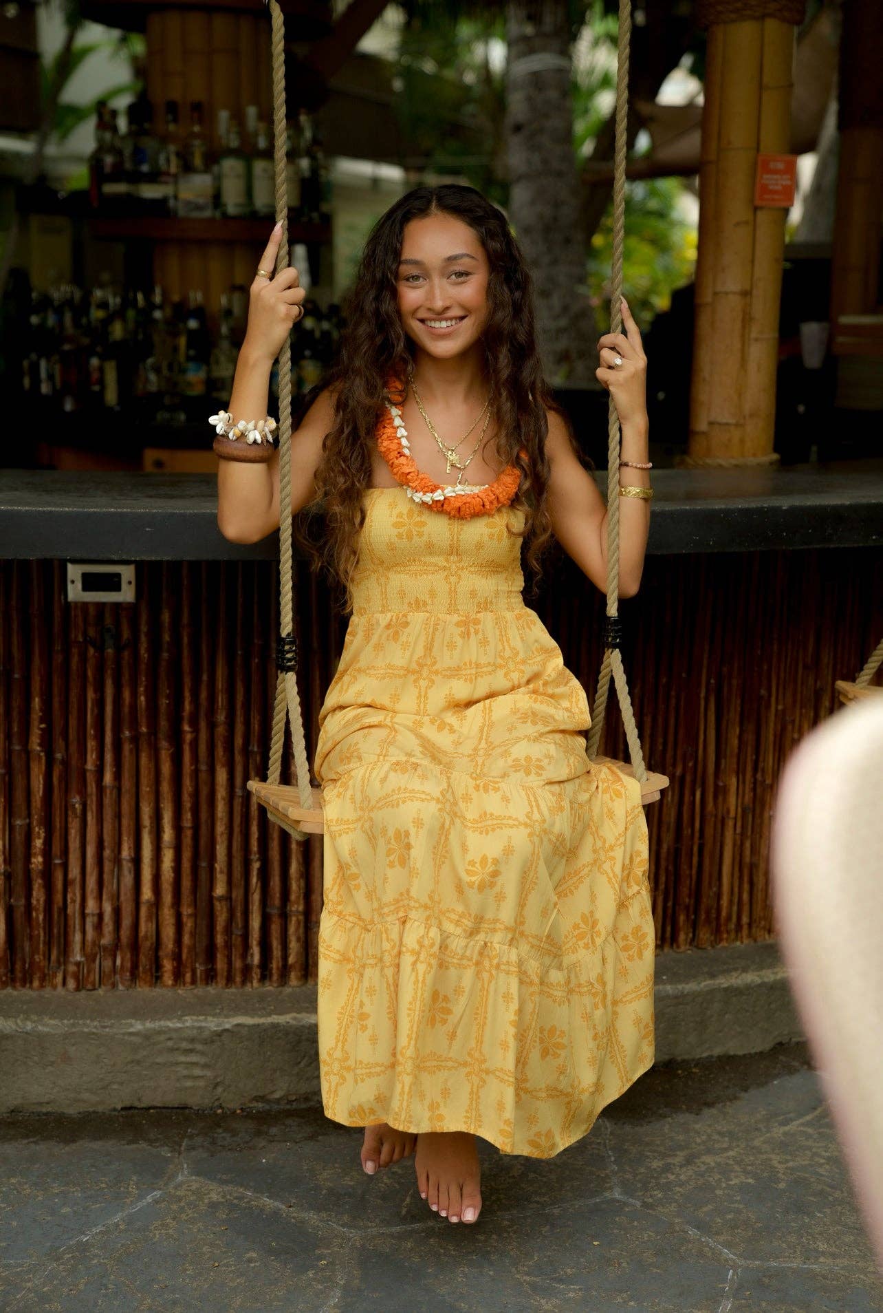 EHA Culture - Wholesale Dress - Women's - Pua Kenikeni Glow - Maile Dress2