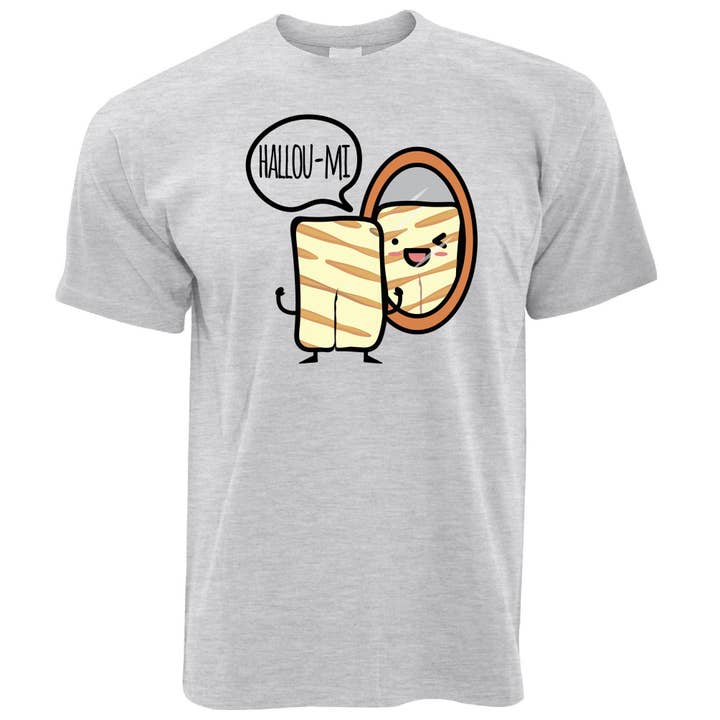PIGMENTIFY - Wholesale T-Shirt (Graphic) - Unisex - Halloumi Mirror T-Shirt1