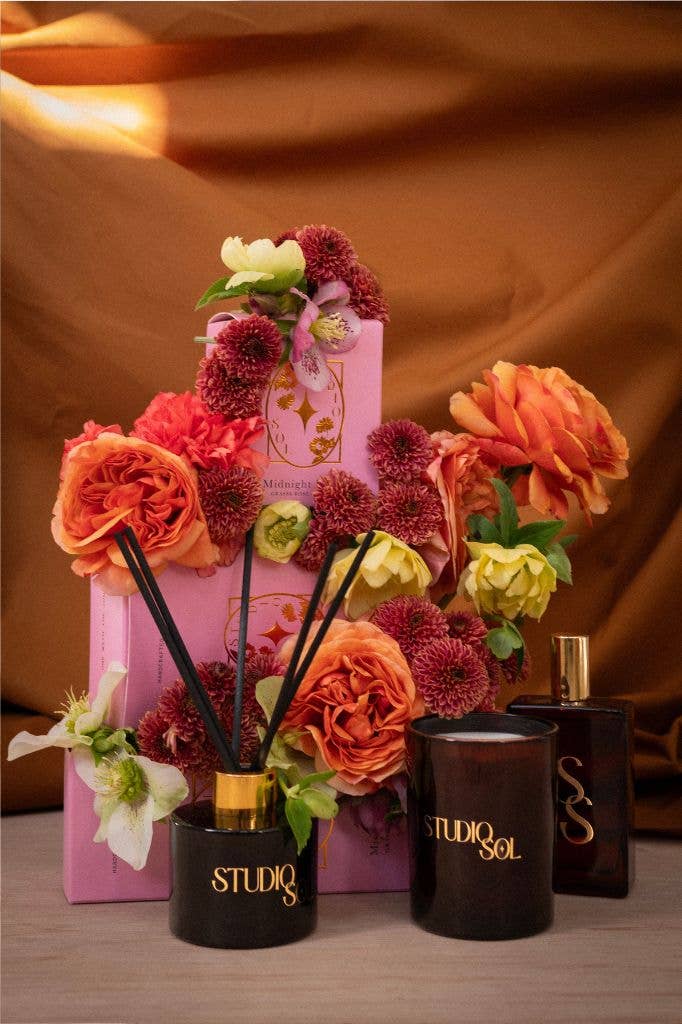 Studio Sol Store - Wholesale Reed Diffuser - Midnight Rose Diffuser | Grasse Rose + Spice1