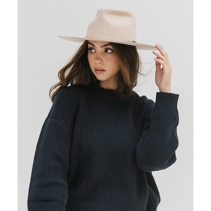 Gigi Pip – Fedora - Mulher por atacado – Emery Teardrop Fedora5