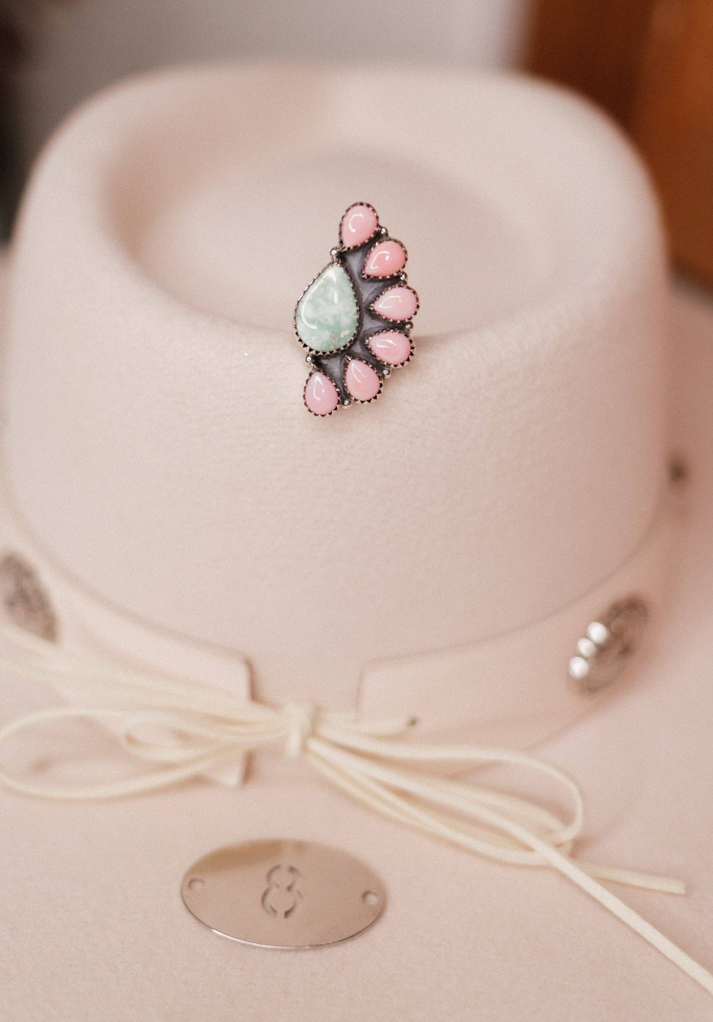 Krush Kandy - Vente Bague de cocktail/de cérémonie - Bague en pierre Kandyland Rêves Roses3