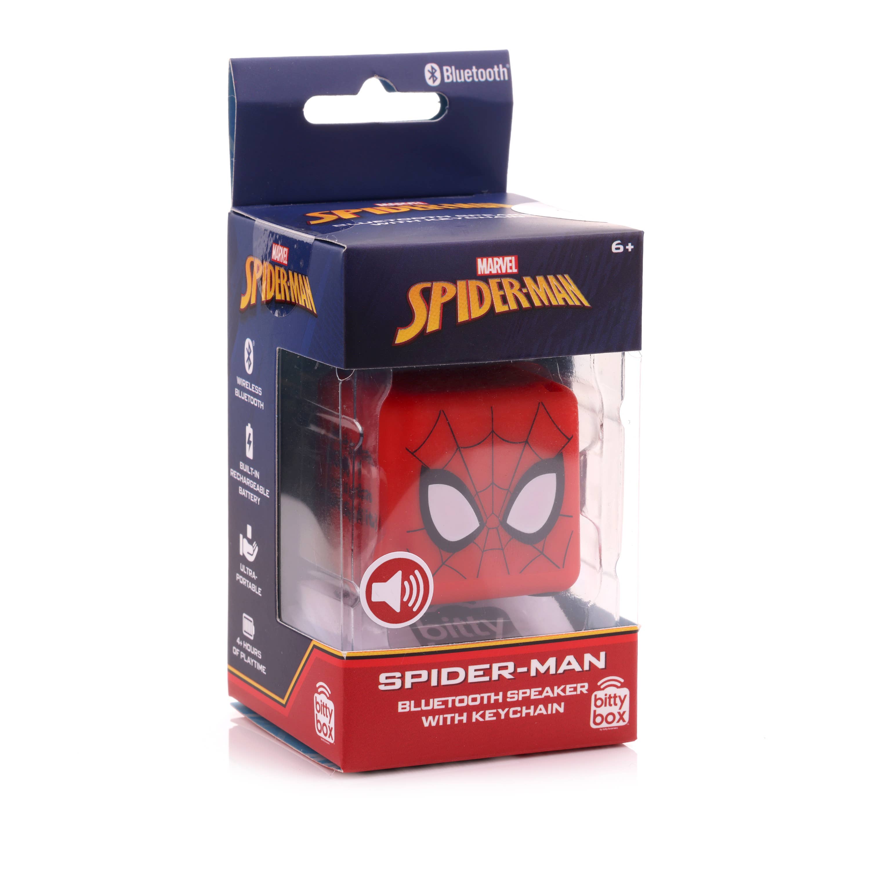 Bitty Boomers - Wholesale Speakers - Bitty Box Marvel Spiderman Keychain Speaker 1.3" Tall2