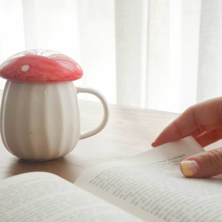 Really Nice Things - Wholesale Coffee Mug - Taza de Champiñón (Roja)3