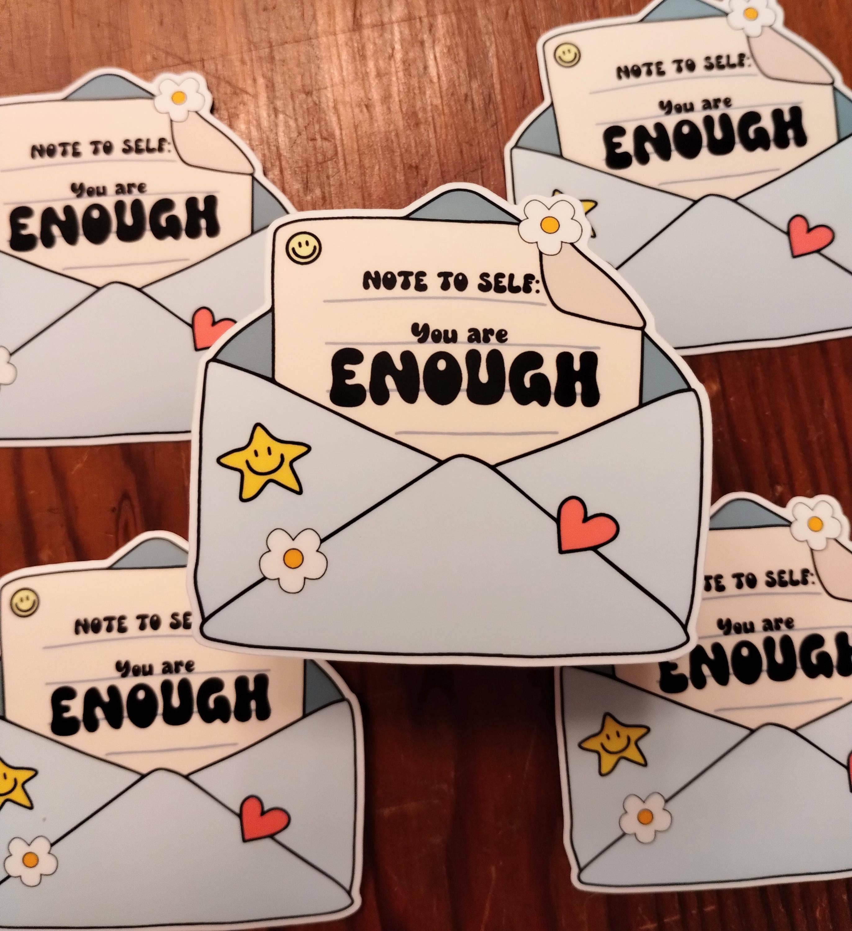 The Crafty Bookworm3 - Wholesale Sticker - Note To Self You Are Enough Sticker 0