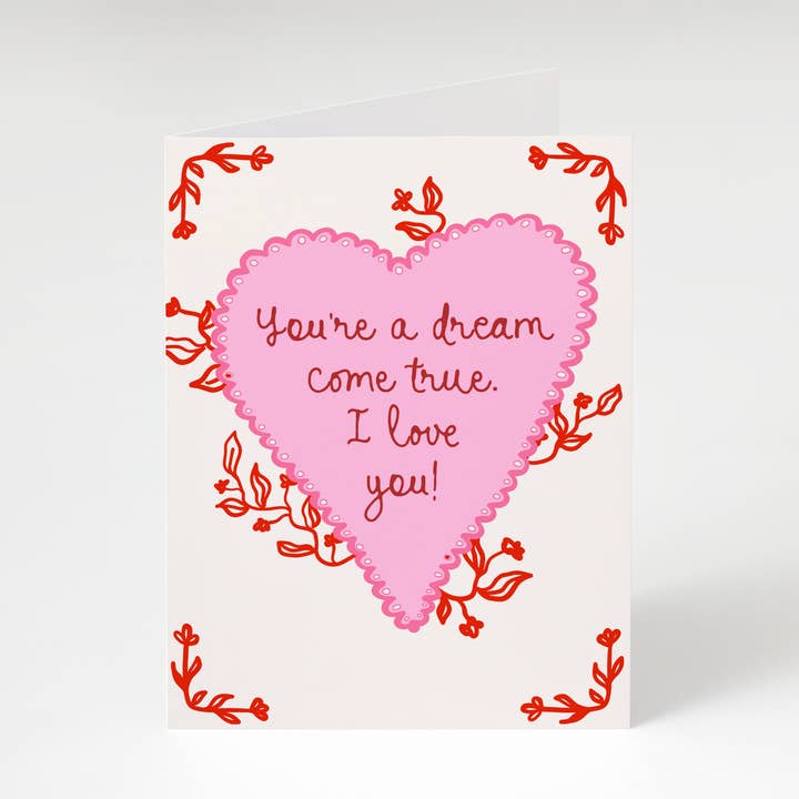 Bon Femmes - Wholesale Love Card - Dream Come True Love Greeting Card0