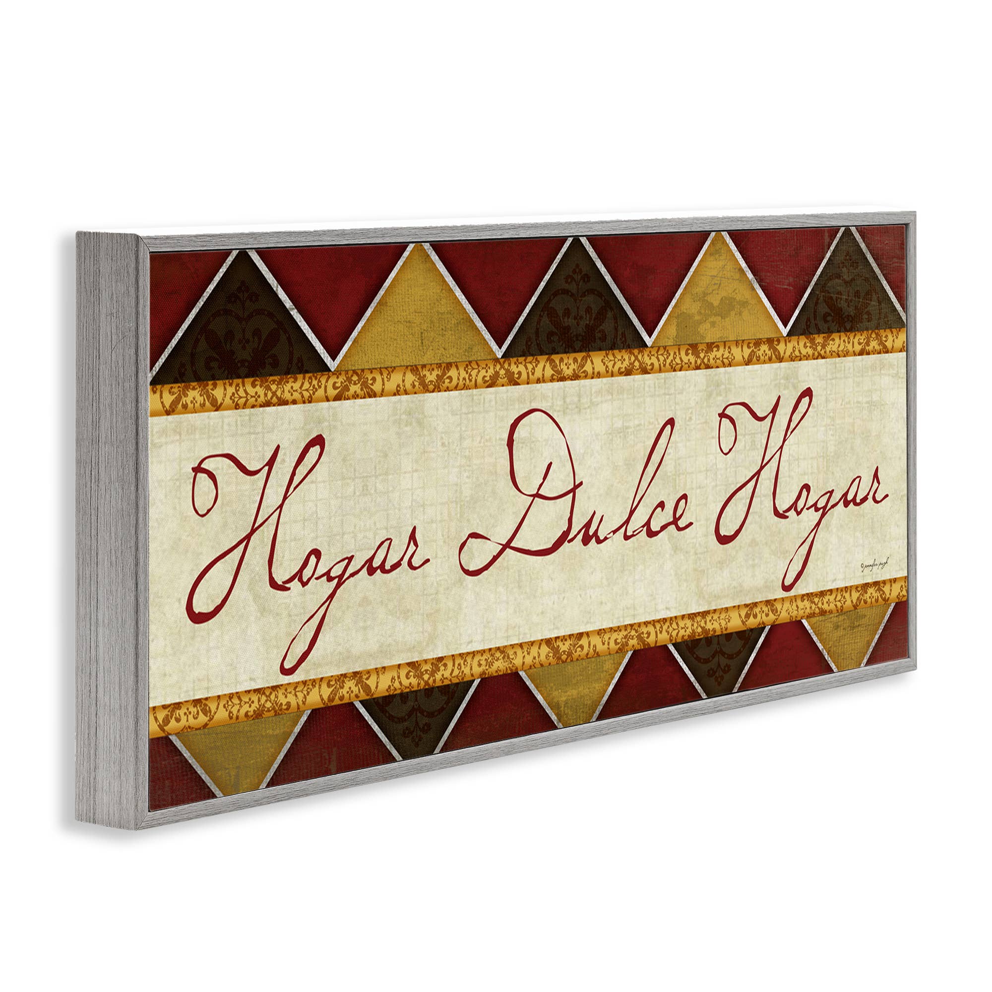 Stupell Industries - Wholesale Wall Decor - Kids & Baby - Hogar Dulce Hogar Patrón Tradicional Framed Giclee Art14