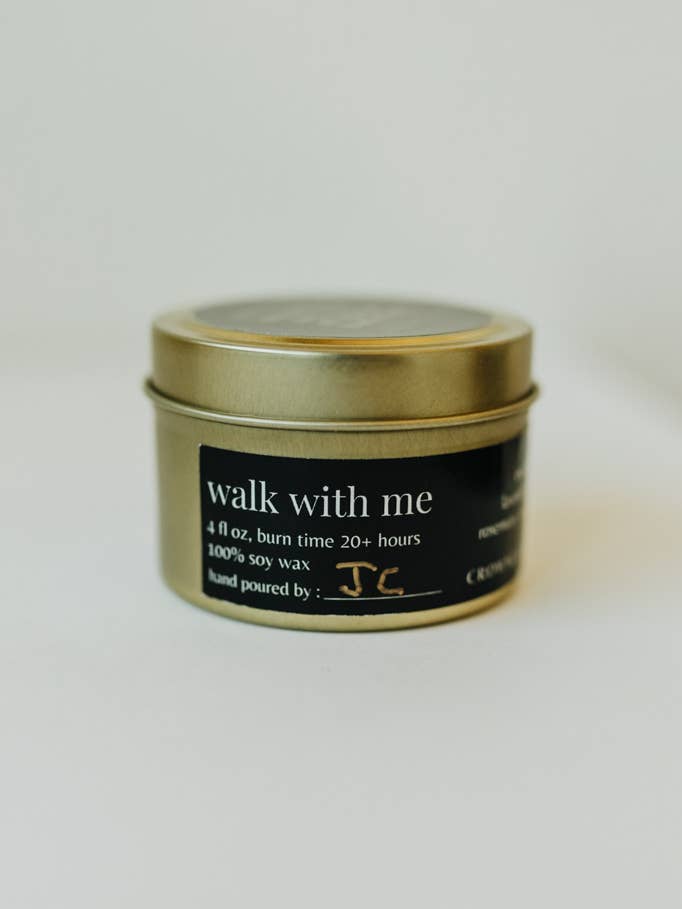 Walk With Me Candle - Mini - Made by Survivors for wholesale by Crowned Free