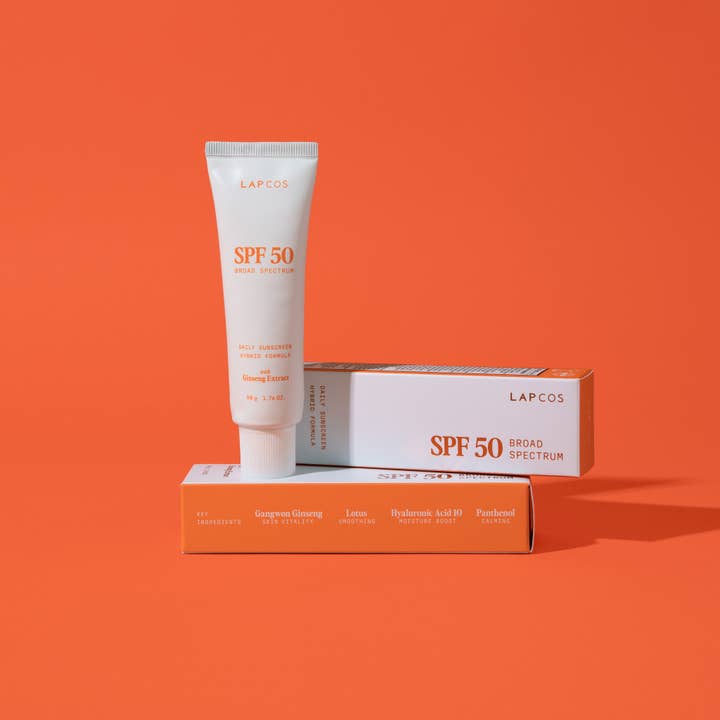 LAPCOS - Wholesale Sunscreen - Hybrid Daily Sunscreen SPF 50 + With Ginseng extract