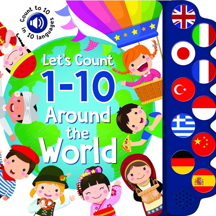 Boon Books – wholesale Pre-school book (3–5) – Let's Count 1-10 Around the World Sound Book
