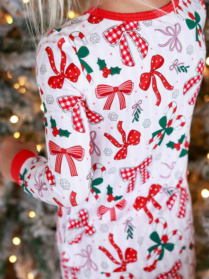 Bow What Fun Two Piece Pajama Set and other Purchase Wholesale bow pjs. Free Returns & Net 60 Terms on Faire trending on Faire.