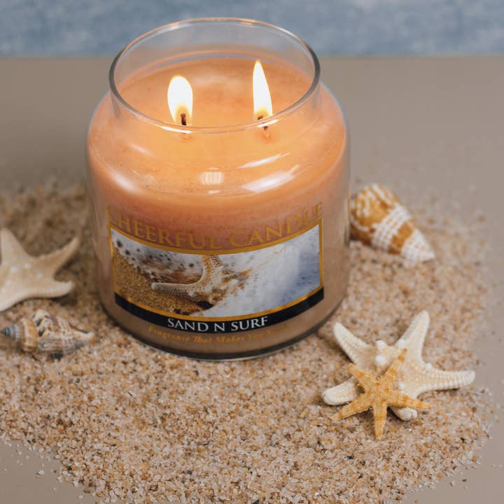 A Cheerful Giver – wholesale Jar/filled candle – Cheerful Candle (16oz.) – Sand N Surf