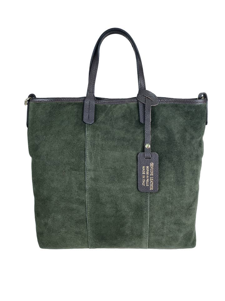 Shopper in suede e pelle dollaro per la vendita all'ingrosso da parte di Florence Leather