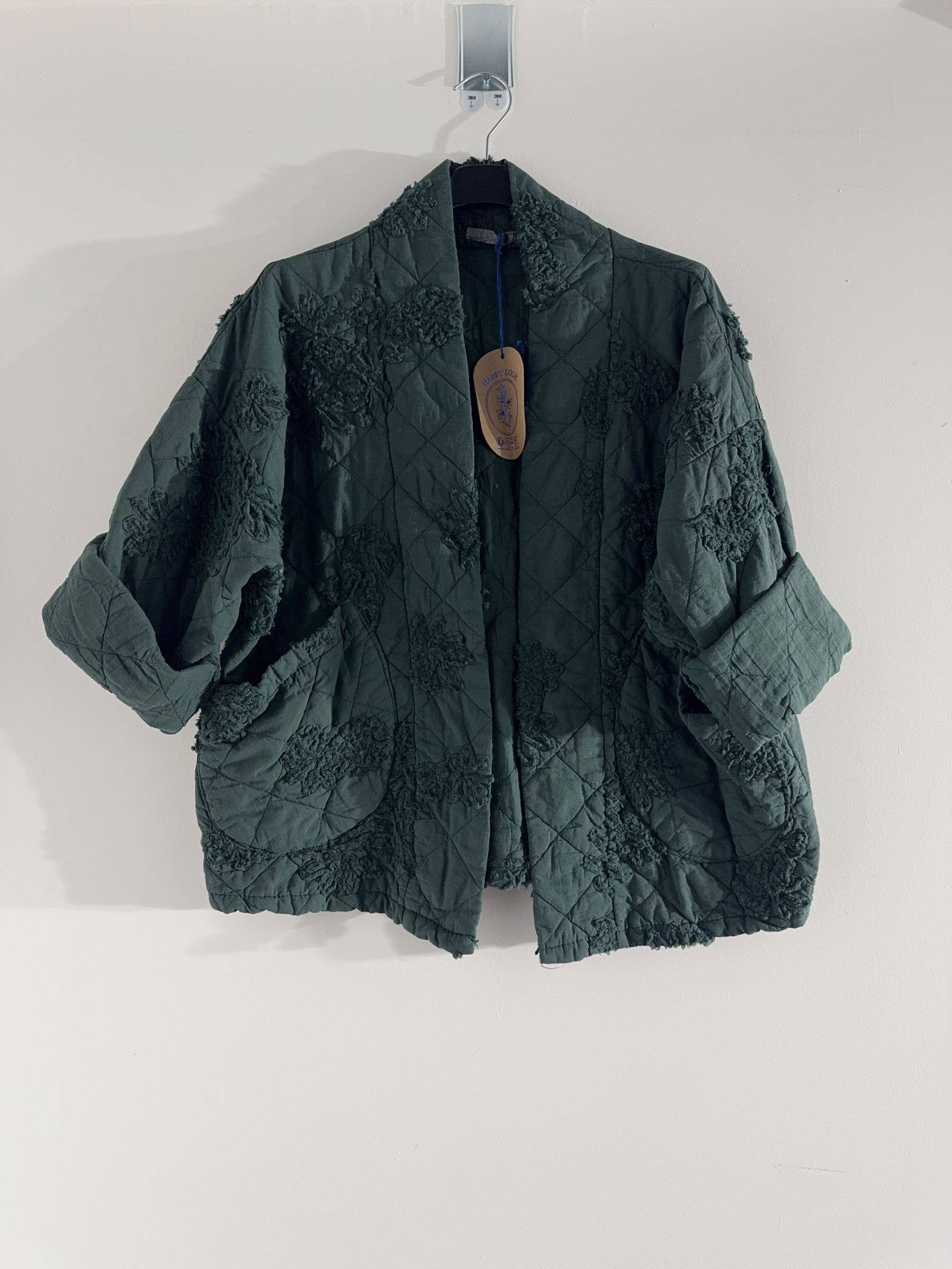 Happy look - Wholesale Jacket - Women's - Women's quilted cotton jacket – 3D embroidery, embossed2