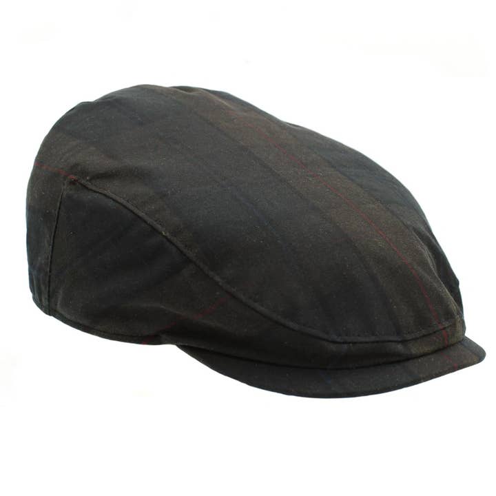 Heather Hats & Accessories - Wholesale Flat cap – Men's - ZH183 Charles Tartan Wax Flat Cap3