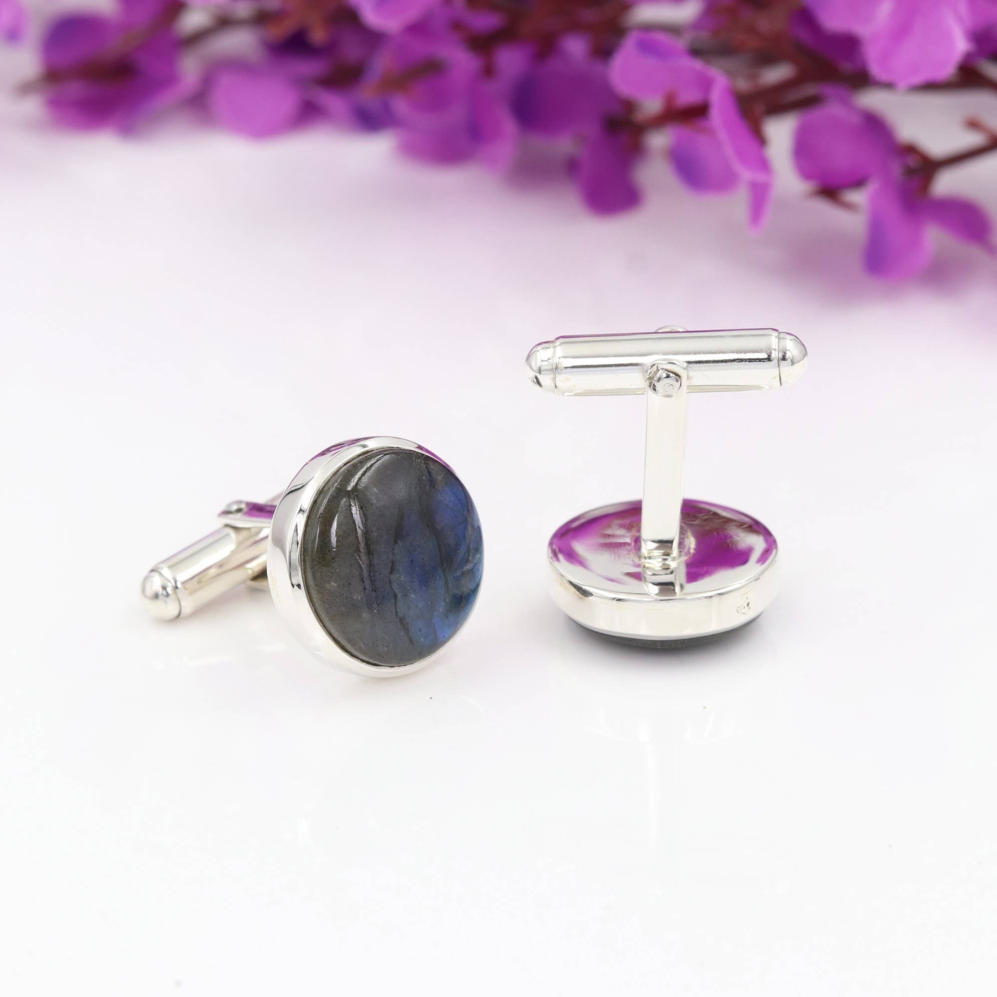 Jay Jools - Wholesale Cufflinks - Labradorite Cufflinks: 925 Silver Men's Handmade Jewelry3