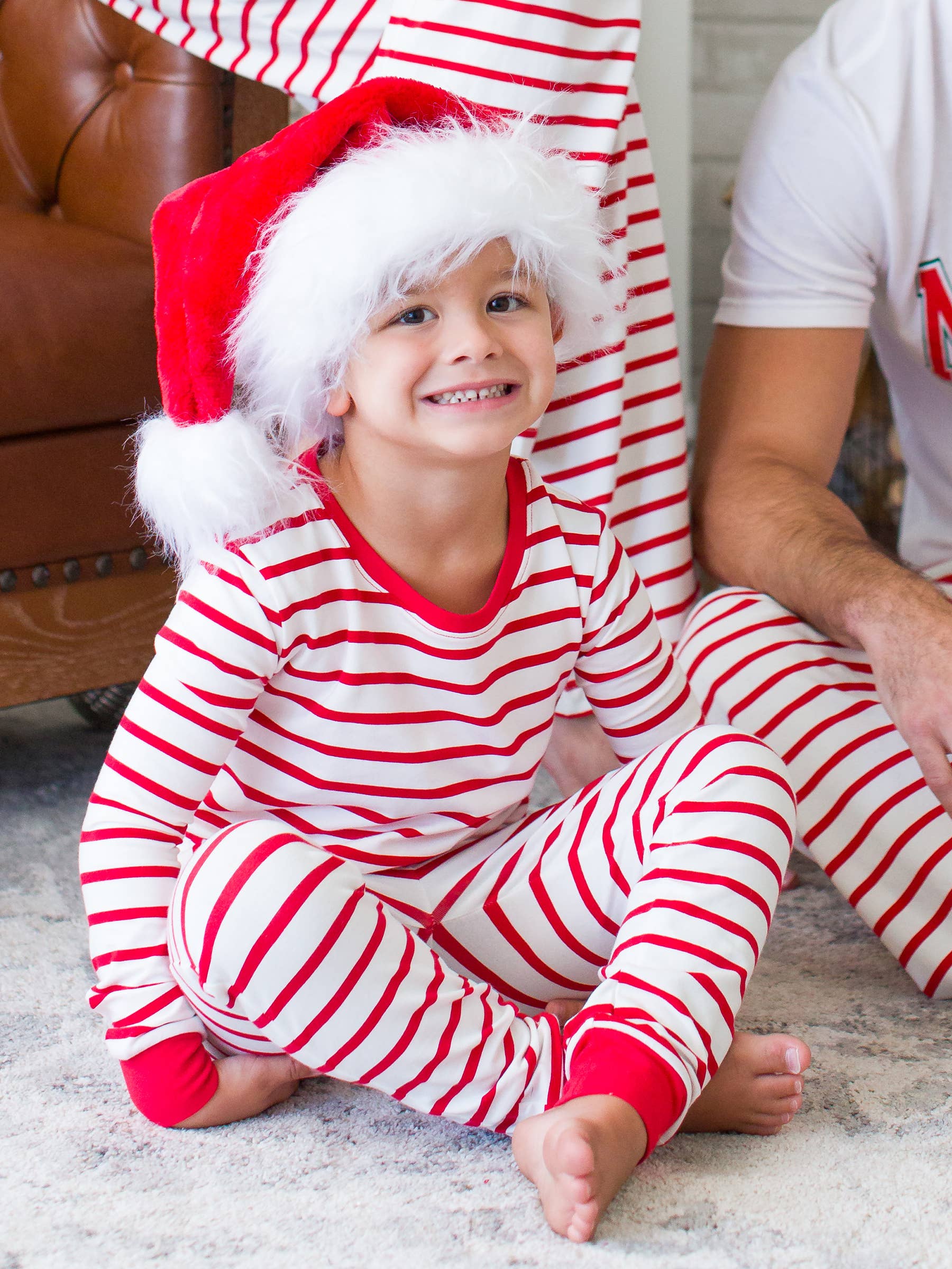 SoftSnooze™ Boys Cotton Modal Red & White Stripe Long Sleeve Pajama Set
for wholesale on Faire