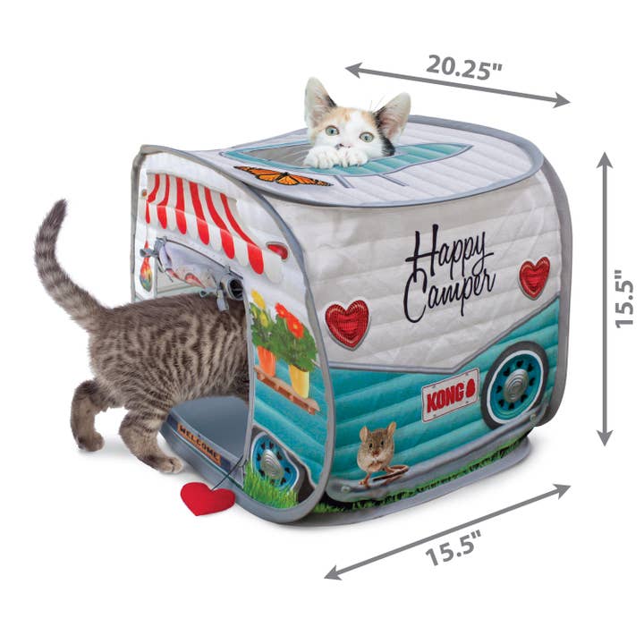 Pet Palette Distribution - Wholesale Pet Toy - Cat - KONG® Play Spaces Camper Cat Toy