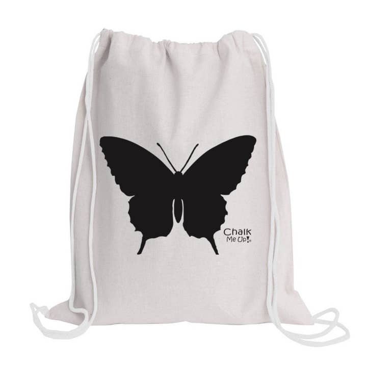 Le sac à cordon Butterfly comprend un kit de teinture pour cravate et un lot de 4 marqueurs à craie pour la vente par Chalk Me Up